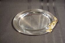 Stainless Steel Silver and Gold Tray 9.5"x 7"