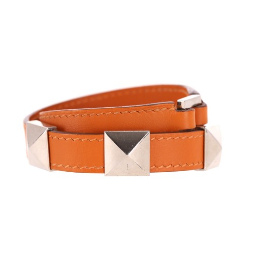 HERMÈS Bracciale Hermes Multi Stud Medor Rockstud in pelle avvolgente