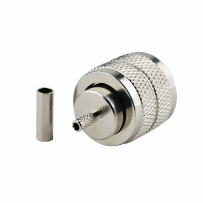 15X UHF PL259 male crimp RG174 RG316 RF Connector for VHF UHF Mobile Repeater CB - Image 1 of 4