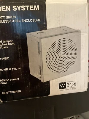 W BOX ADI PRO WBOX 0E-STSTSIREN 30W Dual Tone Stainless Steel Siren 120 DB 965 MA