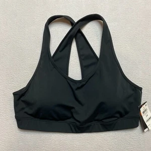 Ideology Racerback Sports Bra Women's 2X Black Low Impact $24 NWT - Picture 1 of 7