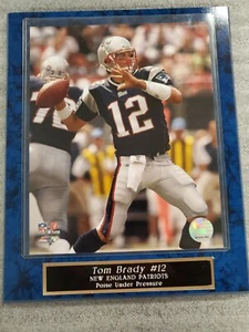 8X10 PLAQUE WITH NAME PLATE TOM BRADY NEW ENGLAND PATRIOTS - Picture 1 of 4