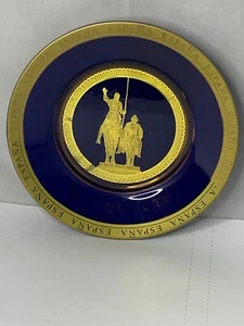 Don Quijote 6  24K Gold trim plate Rare - Picture 1 of 11