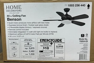Home Decorators Collection Benson 44 in. Replacement parts 1003236440  YG654-EB - Picture 1 of 25