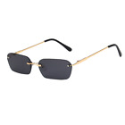 New Men Women Metal Rimless Fashion Sunglasses Outdoor Personality Glasses Uv400