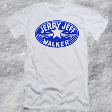 Jerry Jeff Walker Vintage Blue White Full Size Tee Shirt