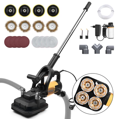 3800W Betonschleifer inkl. Vier Module Lange Handgriff Betonfräse 6Gang 6000UPM - Bild 1 von 4