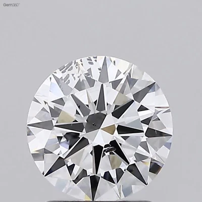1.26ct Round Brilliant Cut Lab-grown Diamond IGI Certified D Colour SI2 Clarity - Image 1 of 4