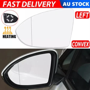 Left mirror glass for VW GOLF MK7 MK7.5 2013-2018 with Heated Convex Base Plate - Picture 1 of 13