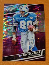 2016 Panini The National VIP Purple Pulsar Prizm Barry Sanders Card #33 #19/50
