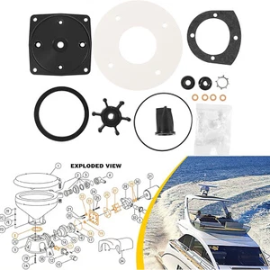Marine Electric Toilets Impeller Seal 37040-0000 Service Kit for Jabsco 37010 - Picture 1 of 8