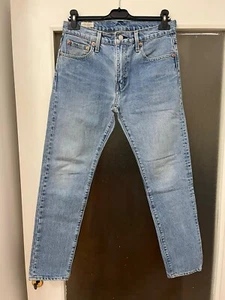 Jeans Levi’s 512 Colore Blu Chiaro Taglia W30 L30 Modello Skinny a Vita Alta - Foto 1 di 5