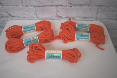 5- Bernat Quickspun Heavy Duty All Purpose Tufting Yarn (Coral) - New - Image 1 of 4