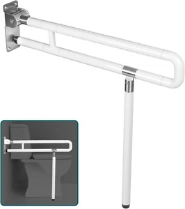 Handicap Haltegriffe Schienen, 29,5 Zoll Faltbar WC Haltegriff Klappbar Sicherheitsleiste - Bild 1 von 7