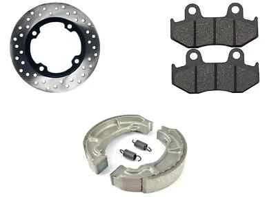 KIT DISCO HONDA SH 125 2001 2002 2003 2008 FRENO ANTERIORE PASTIGLIE  GANASCE - Imagen 1 de 4