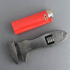 VINTAGE GIRDER WRENCH 4 1/2" ADJUSTABLE TOOL KIT OLD CAR ITALY ALFA ROMEO 6C  - Bild 1 von 11