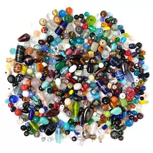 Artisan Glass Bead Assortment, Multicolor, 500g, 1300 Piece, Unisex, Adults - Picture 1 of 5