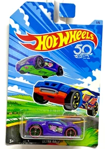 Hot Wheels Target Spring Series 2018 Cars Ultra Rage tarjeta 50 aniversario - Imagen 1 de 5