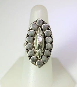 Hermoso anillo estilo pétalo vaina de plata esterlina hecho a mano talla 8-11424 - Imagen 1 de 6