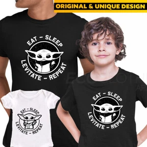 Baby Yoda T-Shirt Unisex Novelty Funny T-shirt Gift Shirt Star mando - Picture 1 of 28