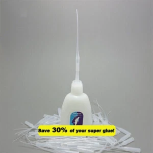 50pcs Mouse Tail Glue Dropper, Super Glue Dropping Tube Nozzle Adhesive Tool - Picture 1 of 6