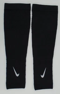 Nike Zoned Support Arm Sleeves Running Adult L/XL Black/Silver - Picture 1 of 6
