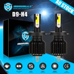 6K LED Headlight Bulbs Globes H4 for Holden Commodore VS Ute 3.8 i V6 1995-2000 - Picture 1 of 12