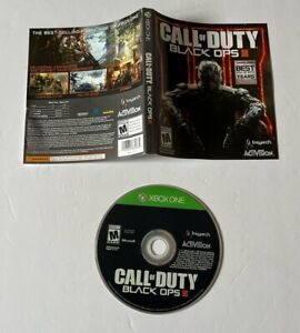Call of Duty: Black Ops 3 2015 Microsoft Xbox One Disc & Sleeve Only Works