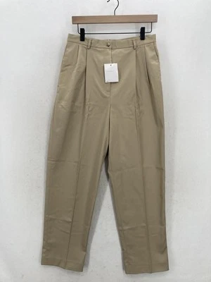 Lands End Pants Womens 10 Regular Khaki Beige Pleated Front Work Chino Classic - Image 1 of 4