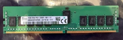 16GB PC4-19200 DDR4-2400MHz ECC 2Rx8 Memory HMA82GR7AFR8N-UH ECC RDIMM - Image 1 of 2