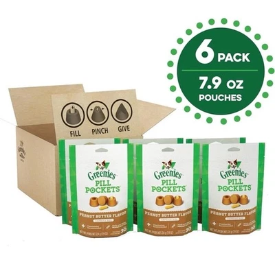 Bolsillos para pastillas Greenies para perros cápsula tamaño 30 unidades (paquete de 6),  Foto 1 de 4