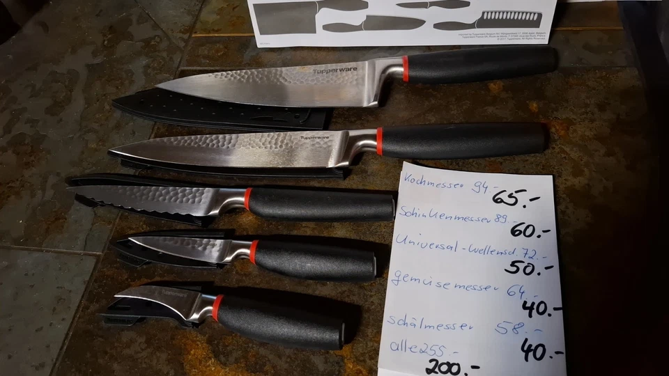 Tupperware Messer Set   A-Serie Japanischer Edelstahl - Bild 1 von 1