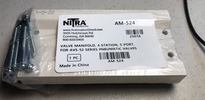 NEW: AM-524 Pneumatic Manifold, 4-position with gaskets and screws. - Picture 1 of 1