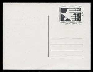 CVUX4 19c STAR & FLAG POSTAL BUDDY CARD #4 - Picture 1 of 4
