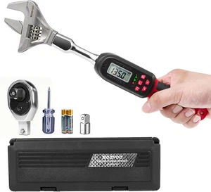 Adjustable Digital Torque Wrench 2.2-73.7 Ft.Lb/3-100 N.M, Interchangeable Elect - Picture 1 of 7