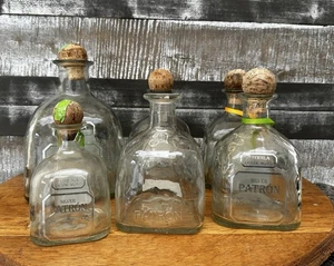 Lote De 6 Botellas Vacías Patrón Plata Tequila - (1) 1.75L, (4) 750ML, (1) 375ML - Imagen 1 de 9