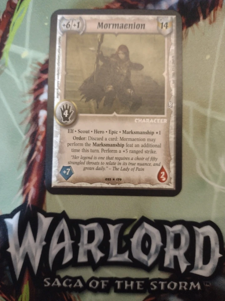 Warlord Saga of the Storm - Elf Mormaenion Raro - Antiguos Foto 1 de 2