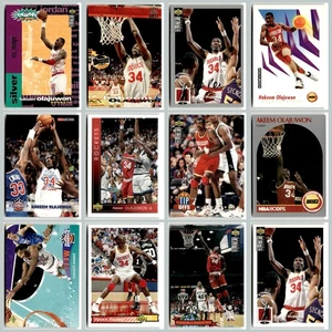 Hakeem 0lajuwon 12 Card Lot - 1990 to '95 (Topps, UD, Skybox) -NM - Picture 1 of 24
