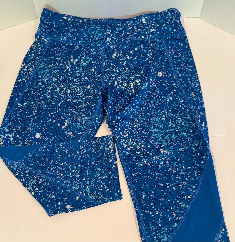 TEK Gear Blue Multicolor  Polyester Athletic Yoga Capri Leggings Pants - XXL - Image 1 of 1