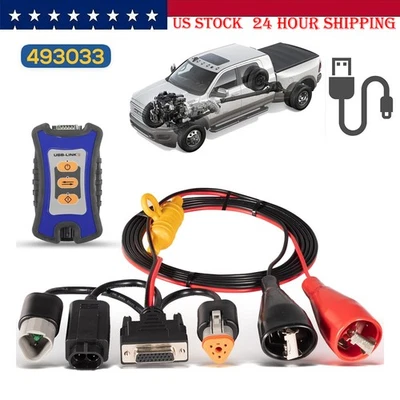 for MPS-493033 Diagnostic Adapter Cable for Cummins 3-Pin or 2-Pin USB-Link 2/3 - Image 1 of 4