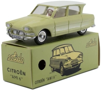 Citroën Ami 6 berline vert 1961 Club Solido 1/43 Voiture Miniature diecast 1141 - Photo 1/4