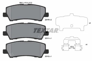 TEXTAR 2211001 Set pastiglie freno, freno a disco per FORD AUSTRALIA,FORD USA - Foto 1 di 3