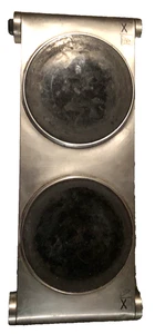 Edelstahlplatte 2-flammig Glaskeramik + Sicherheit - tragbar & effizient - Bild 1 von 4