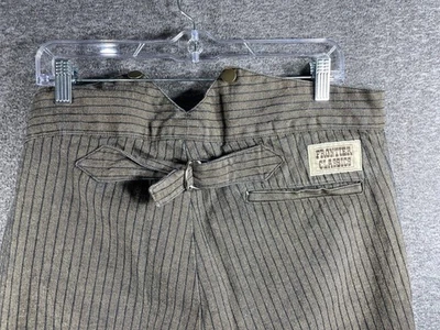 Frontier Classics Western Pants Mens 34x25 Suspender Buckle Back Cowboy Striped - Image 1 of 4