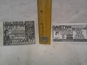 Vintage Gaiety Theatre Times Square NYC 1980 1984 w. 46th street GAY x bewertet - Bild 1 von 3