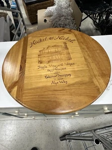Nickel & Nickel Napa Valley Vineyard Wine Barrel Lid/Head rotating base - Picture 1 of 5