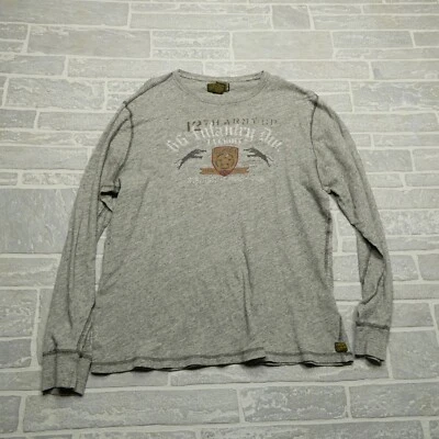 Lucky Black Panthers Shirt Adult XL Heather Gray Long Sleeve Cotton Mens - Image 1 of 4