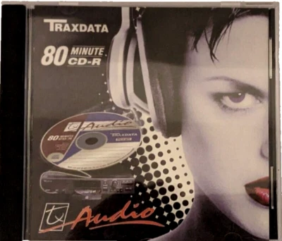 Traxdata CD-R80 - TXA80JC Audio Music CDR Recordable Disc NEW - Image 1 of 4