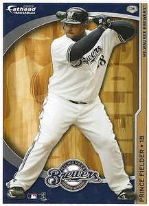 PRINCE FIELDER FATHEAD TRADEABLES MILWAUKEE BREWERS LOGO STICKER TIGERS 2009 136 - Picture 1 of 3