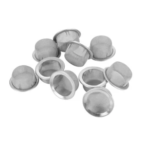 Pipa de cristal para fumar tabaco 50/100* pantalla de filtro de metal malla de acero cuenco cóncavo - Imagen 1 de 16